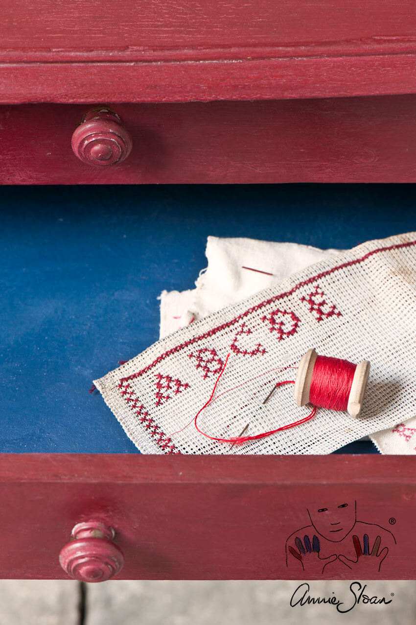 Kreidefarbe Burgundy – Bild 4